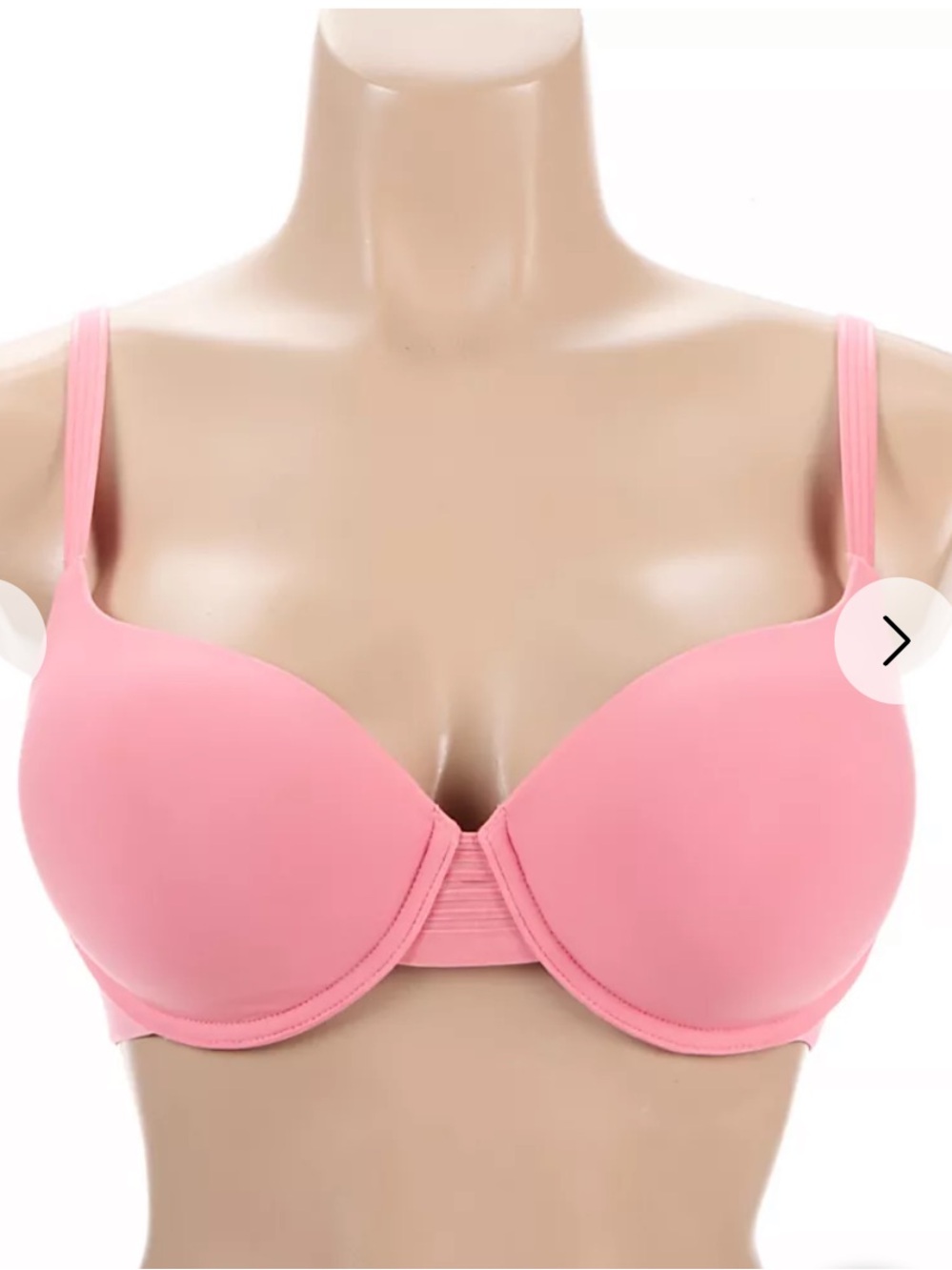 NWT 32D Le Mystere Blossom pink minimized bra lightly padded underwire